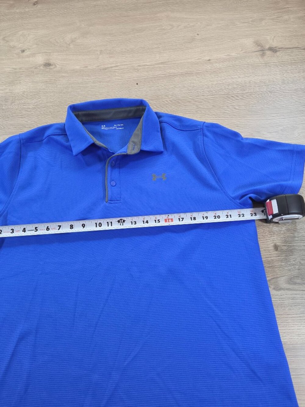 Under Armour HeatGear Men's XL Loose Fit Short Sleeve Blue Polo Golf Shirt - Picture 7 of 8